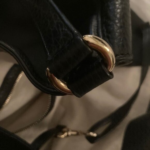 SOHO Gucci Black Largest SOHO Pebble Leather Shoulder Handbag - Picture 15 of 16